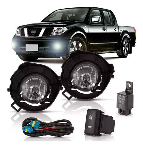 Kit Farol Neblina Milha Auxiliar Frontier 2014 2015 2016 Transparente