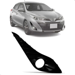 Moldura Yaris Hatch 2018 Até 2023 Black Piano Com Milha Ld Black Piano Direito