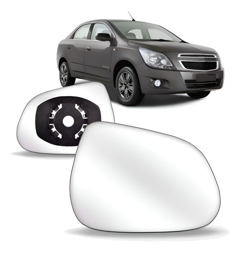 Lente Retrovisor Cobalt 2012 13 14 2015 Com Base Ld