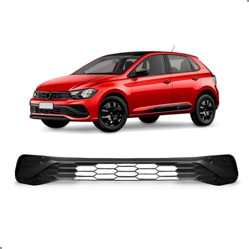 Grade Central Parachoque Para Polo Track 2023 2024 2025 2026 Preto