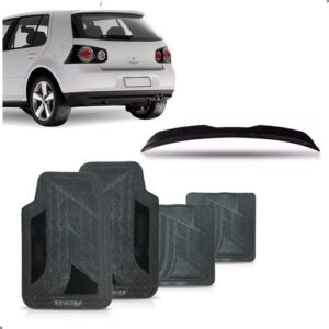 Aerofolio Golf Gti 1994 A 2006 Black Piano Com Jogo Tapete