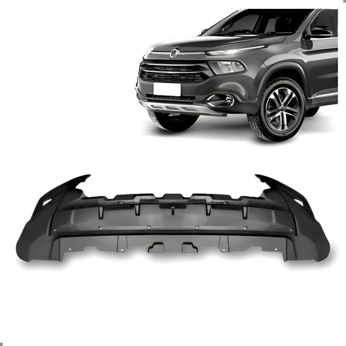 Spoiler Saia Parachoque Inferior Para Toro 22 A 2025 S/milha Preto