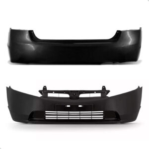 Kit Envolvente Dianteiro E Traseiro New Civic 2007 2008 Preto