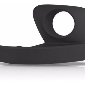 Par Tela Frontal Moldura Milha Fiat Mobi 14 15 2016 Com Furo Preto