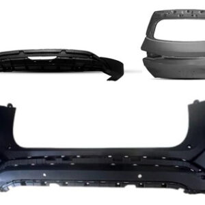 Kit Parachoque Com Saia E Tampa Traseira Para Byd Song Plus Preto