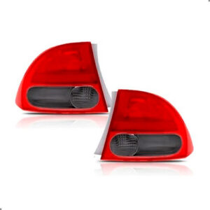 Kit Lanterna Fumê Com Friso Tampa Para New Civic 2008 A 2011 Ambos Lados