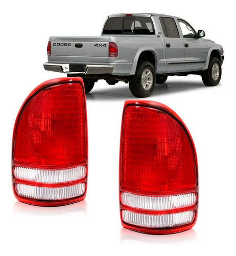 Par Sinaleira Traseira Dodge Dakota 2001 A 2003 Bicolor