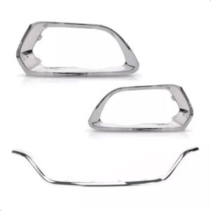 Kit Frisos E Par Moldura Sandero 2015 A 2019 Cromado Cromado Ambos Os Lados