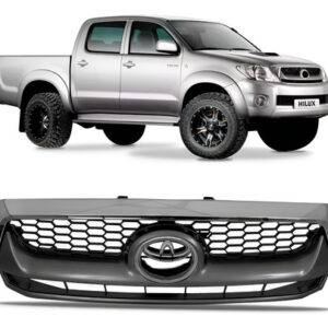 Grade Tela Para Hilux Srv 2009 A 2011 Cromado/cinza Escuro
