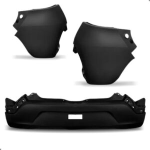 Kit Parachoque Traseiro Para Kwid 2017 A 2021 Com Polainas