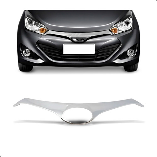 Grade Radiador Para Hyundai Hb20 Hb20s 2012 A 2015 Sem Emble Cinza Fosco