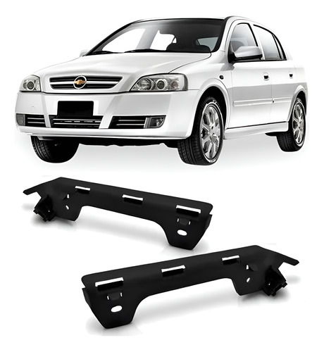 Par Suporte Guia Astra 1999 A 2003 Parachoque Dianteiro