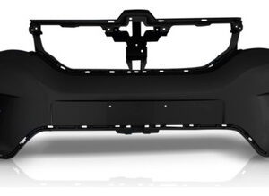 Kit Parachoque Dianteiro Kwid 2017 A 2022 Com Alma E Spoiler Preto