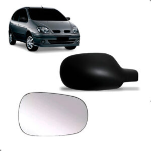Kit Capa E Lente De Retrovisor Scenic 2001 A 2011 Direita Direito