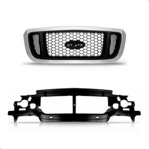Kit Grade E Painel Mini Frente Ranger 2005 A 2009 Cromada