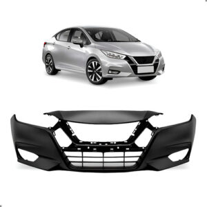 Parachoque Dianteiro Versa 2021 2022 2023 Com Furo Camera Preto