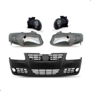 Kit Frente Gol Saveiro Parati G4 2006 A 2008 Farol E Milhas Preto