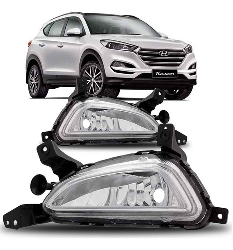 Par Farol Milha Auxiliar New Tucson 2017 2018 2019