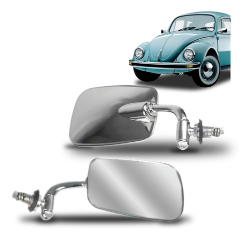 Par Retrovisor Universal Fusca 1978 79 80 81 A 1996 Cromado
