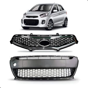 Kit Grade Para Kia Picanto 2012 A 2015 Superior E Inferior Preto