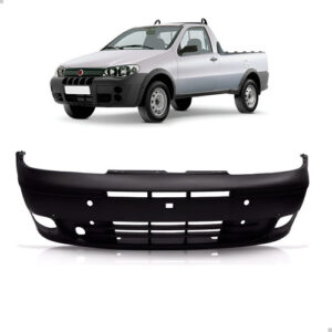 Parachoque Dianteiro Fiat Strada Fire 2001 A 2004 Novo Preto