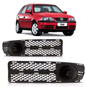 Jogo Tela Moldura Milha Gol Parati G3 2003 04 05 Sem Furo Preto