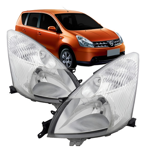 Par Farol Livina 2009 2010 2011 2012 Cromado Direito E Esquerdo