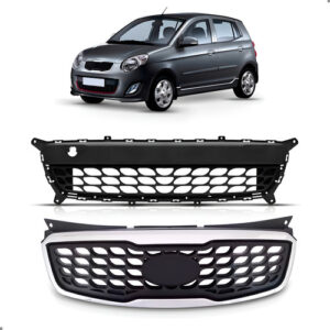 Kit Grade Para Kia Picanto 2011 Superior E Inferior Preto