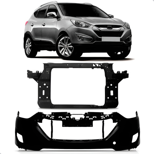 Parachoque E Painel Frontal Para Ix35 2010 A 2015 1a Linha  Preto