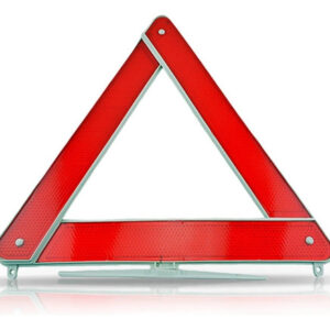 Triangulo Segurança Sinalização Carro Universal Base Branca