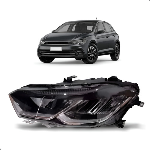 Farol Para Polo 2023 2024 2025 2026 Full Led Esquerdo/motorista
