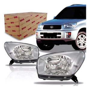 Par Farol Para Rav4 2001 2002 2003 Cromado Direito E Esquerdo