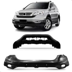 Parachoque Crv 2010 2011 Dianteiro C/ Spoiler Saia Frontal Preto