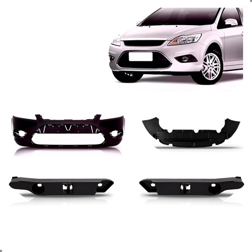 Envolvente Para Focus Dianteiro 2009 A2013 Guias 1a Linha Preto