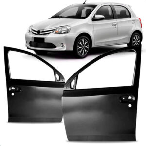 Par Porta Dianteira Etios 2012 A 2021 Hatch E Sedan Preto