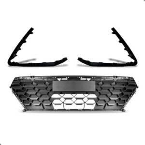 Kit Grade Central Hb20 2023 A 2026 Par Moldura Dianteira Preto