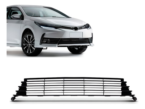 Grade Central Tela Parachoque Corolla 2017 A 2019 1a Linha