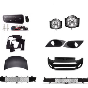 Kit Frente Para Palio 12 A 2017 Capo Milha Parachoque Grade Preto