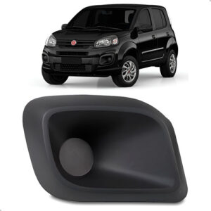 Moldura Farol  Milha Uno 2017 2018 2019 2020 Sem Furo Le Preto