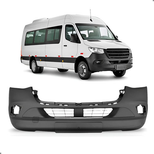 Parachoque Dianteiro Para Sprinter 2019 A 2024 1a Linha  Preto