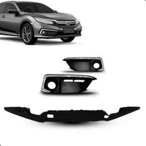 Kit Grade Parachoque Para Civic G10 2020 2021 Friso Cromado Kit