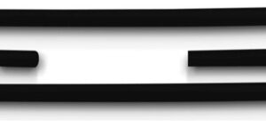 Borrachão Da Porta Friso Lateral Pampa 1995 A 1997 Preto