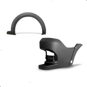 Kit Moldura Vão Roda E Polaina Direita Strada 2014 A 2019 Preto