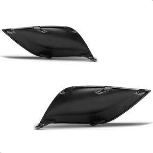 Par Moldura Tampa Farol Milha Nissan Versa 2015 A 2021 Preto