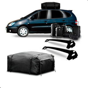Kit Rack Teto Scenic + Maleiro Dobrável 380 Litros Preto