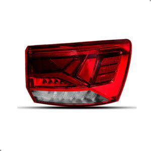 Par Lanterna Traseira Canto Para Taos 2021 A 2024 Full Led Ambos Lados Vermelho