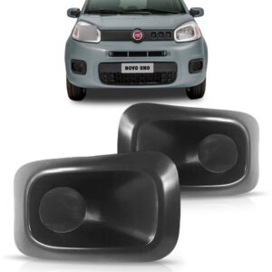 Par Tela Frontal Parachoque Uno Attractive 15 2016 Sem Furo - Preto