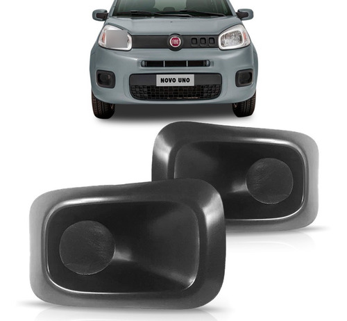 Par Tela Frontal Parachoque Uno Attractive 15 2016 Sem Furo - Preto