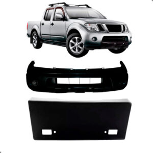Kit Parachoque E Suporte Placa Para Frontier 2008 A 2013 Para Pintar