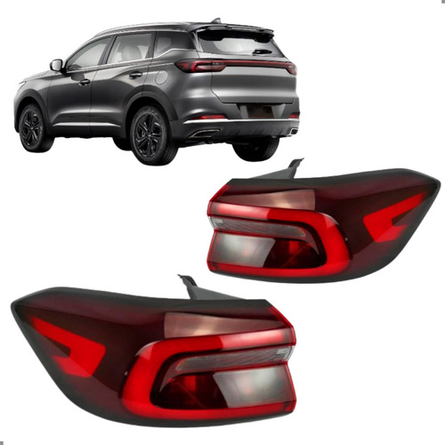 Par Lanterna Traseira Para Tiggo 7 Sport 2024 2025 2026 Ambos Lados